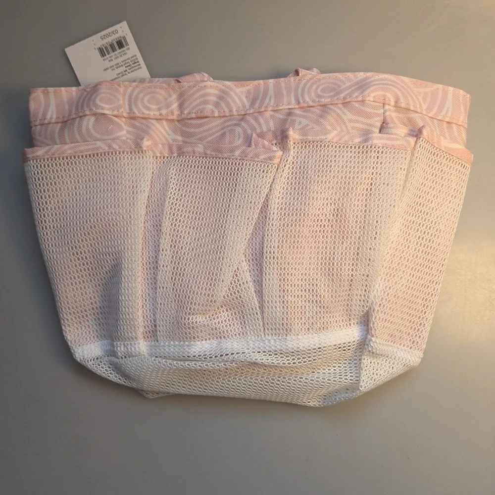 Mesh Shower‎ Caddy Tote – NWT – Quick Dry Dorm Bathroom - Pink Room Essentials